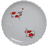 Assiette � cr�pe Contemporain Vache ballon
