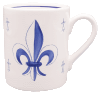 Chope Peint main Fleur de Lys
