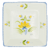 Assiette carr�e (moyenne) Plat Diviseur (Peint Main) Annecy