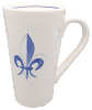 Chope conique g�ante Peint main Fleur de Lys