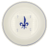 Assiette � salade Peint main Fleur de Lys