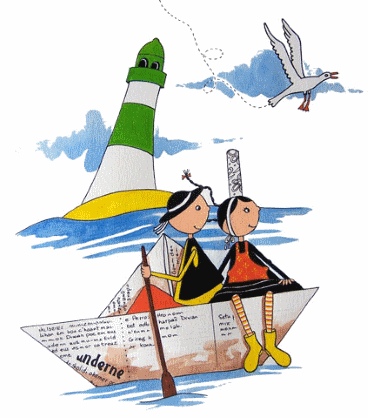 Enfants Bateau & phare