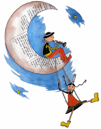 Enfants La lune